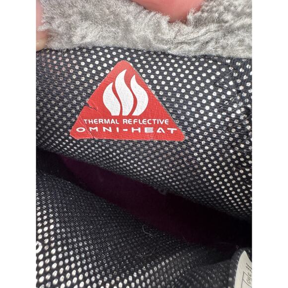 Columbia Minx Shorty Omni-Heat Winter Boot Waterproof Gray Quilted Size 6 Womens - Picture 11 of 14